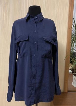 Сорочка жіноча мокрий шовк з довгим рукавом primark розмір l3 фото