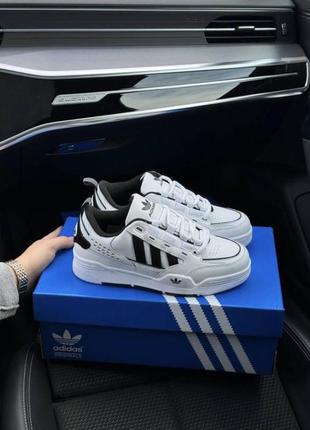 Модные демисезонные кроссовки кеды adidas originals adi2000 all white grey классические кеды кроссовки адедас белые с серым3 фото