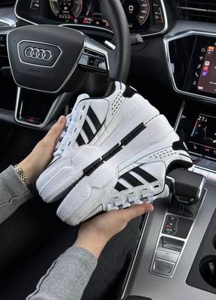 Модные демисезонные кроссовки кеды adidas originals adi2000 all white grey классические кеды кроссовки адедас белые с серым8 фото