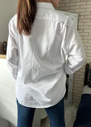 Оверсайз белая рубашка длинные рукава новая2 фото