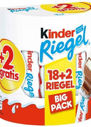 Молочный шоколад kinder riegel (20х21г) 420 г