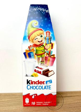 Шоколад kinder chocolate ельф хлопчик 16 шт, 200 г1 фото