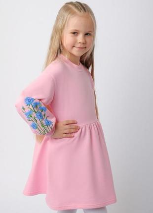 Сукня для дівчаток - футер з начосом3 фото