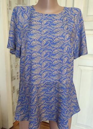 Стильная блузка футболка peacocks.