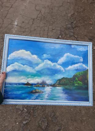Картина маслом ,30×40,"море"