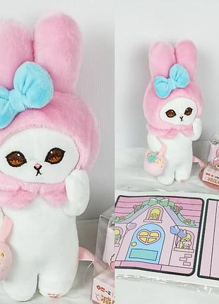 Набор sanrio: мягкая игрушка котик в костюме мелоды, бизи бук, блокнот, подарочный набор для девочки, подарок