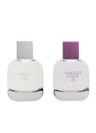 Набір ароматів zara femme 90 ml + zara twilight mauve 90 ml нові запаковані2 фото