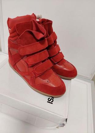 Кросівки  isabel marant sneakers red5 фото