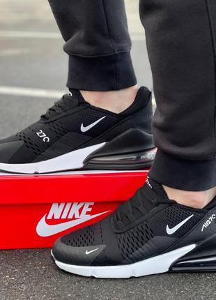 Чоловічі кросівки нові чорні світлі nike air max сітка для спорту/кросівки чоловічі nike сітка чорні