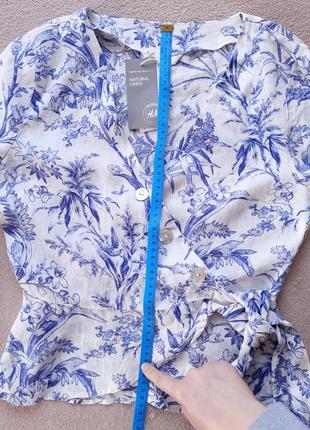 Нова ляна блузка h&m в принт6 фото