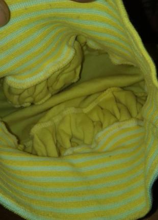 Яскрава шапочка жучок сонечко 🐞 жовтий бірет3 фото