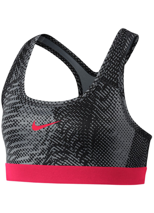 Nike dri-fit спортивный топ с лого на резинке