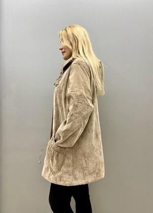 Жіноча вельветова куртка великі розміри2 фото