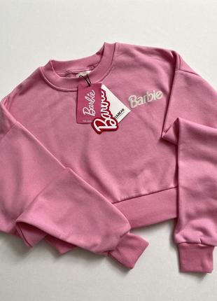 Розовый свитшот/кофта барби pull&bear barbie