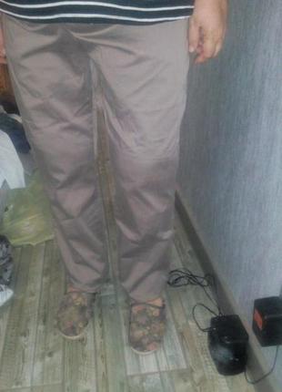 Зауженные брюки цвет капучино 4xl2 фото