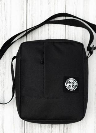 Барсетка stone island, сумка через плече, унісекс