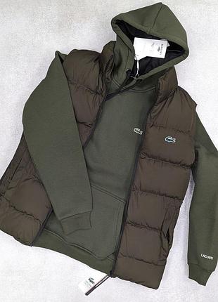 Чоловіча жилетка+худі  lacoste