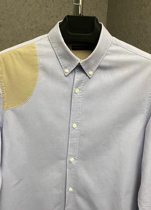 Голубая рубашка от бренда french connection3 фото