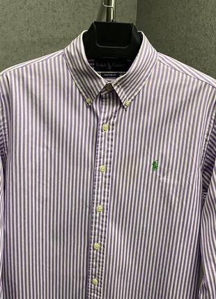Полосатая рубашка от бренда polo ralph lauren3 фото
