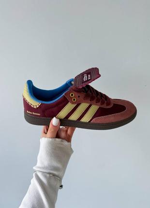 👟 кеди adidas samba nylon wales bonner brown / наложка bs👟