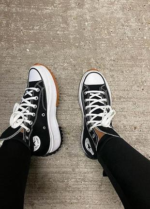 Женские кеди converse run star hike black 36-37-38-39-40-41