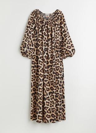 Леопардова сукня міді h&m3 фото