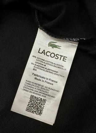 Футболка lacoste чорна / брендові футболки від лакоста4 фото