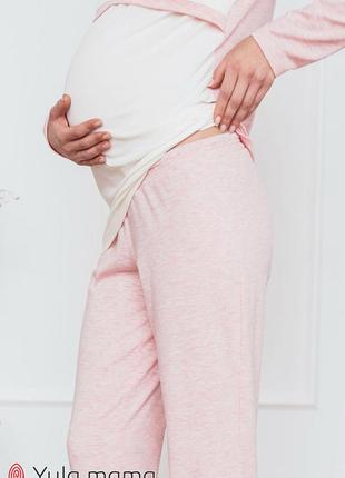 Пижама для беременных и кормящих milena nw-5.6.1 розовая xl4 фото