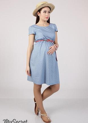 Сукня для вагітних та годування "celena" dr-28.014, сердечка1 фото
