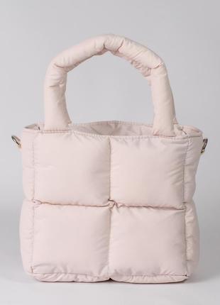 Жіноча сумка молочна сумка нейлонова сумка подушка дута сумочка1 фото