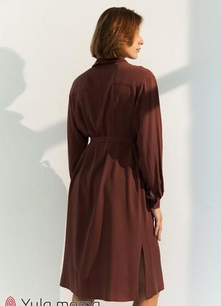 Сукня-сорочка для вагітних і годування з щільного штапелю sabrina4 фото