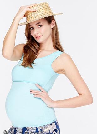 Майка для вагітних та годування liza new nr-29.102 блакитна xl2 фото