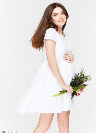 Платье для беременных и кормящих amy dr-29.072 белое6 фото