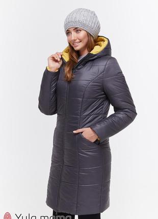 Зимнее теплое пальто для беременных mariet ow-49.041 размер м7 фото