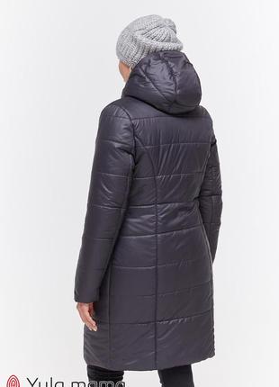 Зимнее теплое пальто для беременных mariet ow-49.041 размер м5 фото
