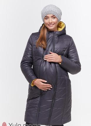 Зимнее теплое пальто для беременных mariet ow-49.041 размер м