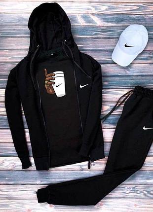 4в1 мужской спортивный костюм чоловічий демісезонний спортивний сет nike