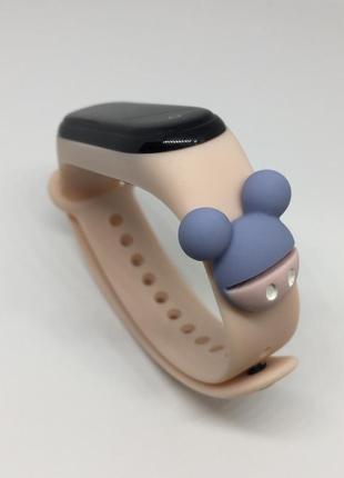 Ремешок силиконовый mi band 3 mi band 4 нежный цвет