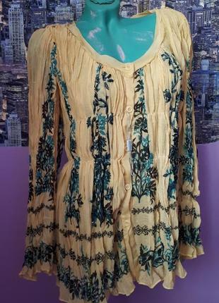 Alberta feretti дивовижна шовкова блузка з орнаментом оригінал