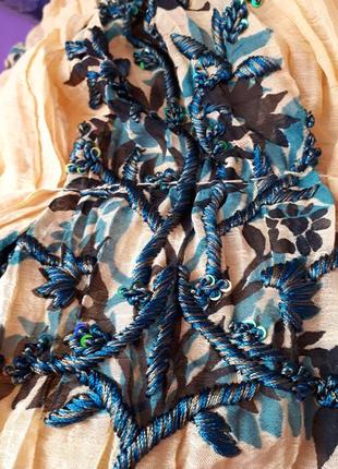 Alberta feretti дивовижна шовкова блузка з орнаментом оригінал2 фото