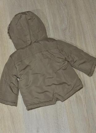 Парка nutmeg 3-6 мес. курточка куртка для мальчика демисезонная демисезоная модная стильная теплая на флисе меху primark george hm c&a ovs lupilu2 фото