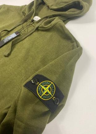 Зіп худі хакі stone island3 фото