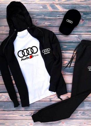 4в1 мужской спортивный костюм чоловічий спортивний сет комлпетк audi