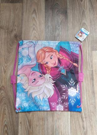 Рюкзак frozen для девчонки disney, сумка для сменной обуви