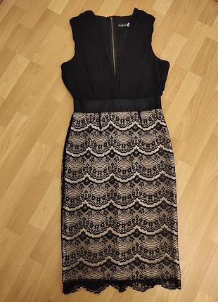 Шикарное ажурное платье boohoo