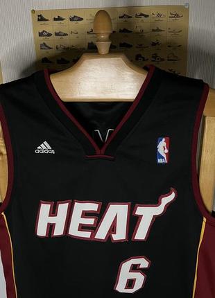 Miami heat nba lebron james adidas jersey баскетбольна майка нба2 фото