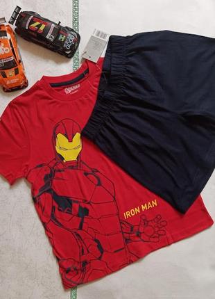 Бавовняна піжама комплект з супергероями marvel iron man.