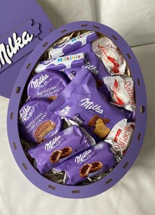 Подарунковий бокс/milka яйце2 фото