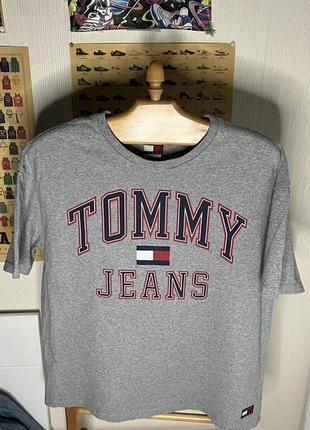 Tommy hilfiger jeans big logo футболка з великим лого томмі джинс1 фото