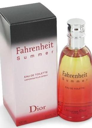 Чоловічі парфуми christian dior fahrenheit summer (крістіан діор фаренгейт саммер) туалетна вода 100 ml/мл